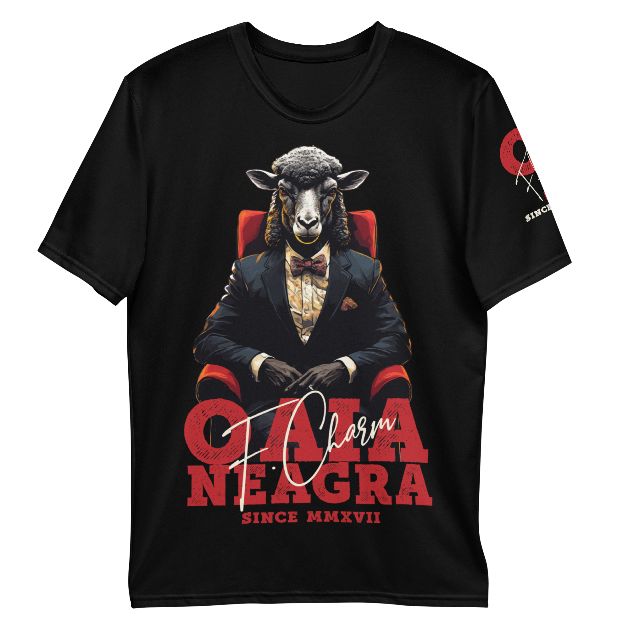 Tricou Negru - Elegant Sheep