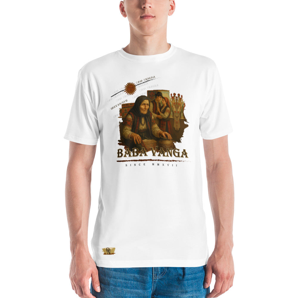 Tricou Oversize Alb - Baba Vanga