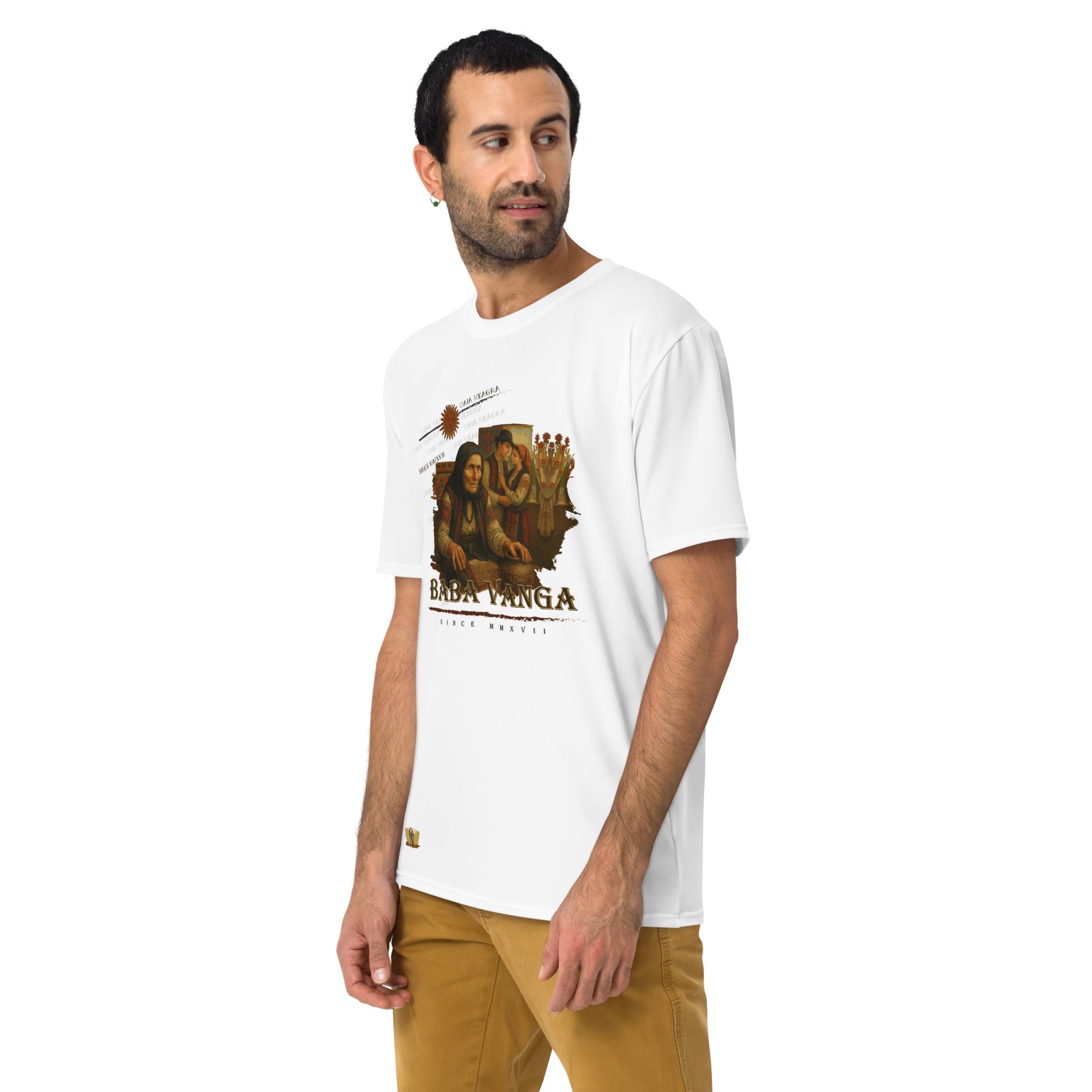 Tricou Oversize Alb - Baba Vanga