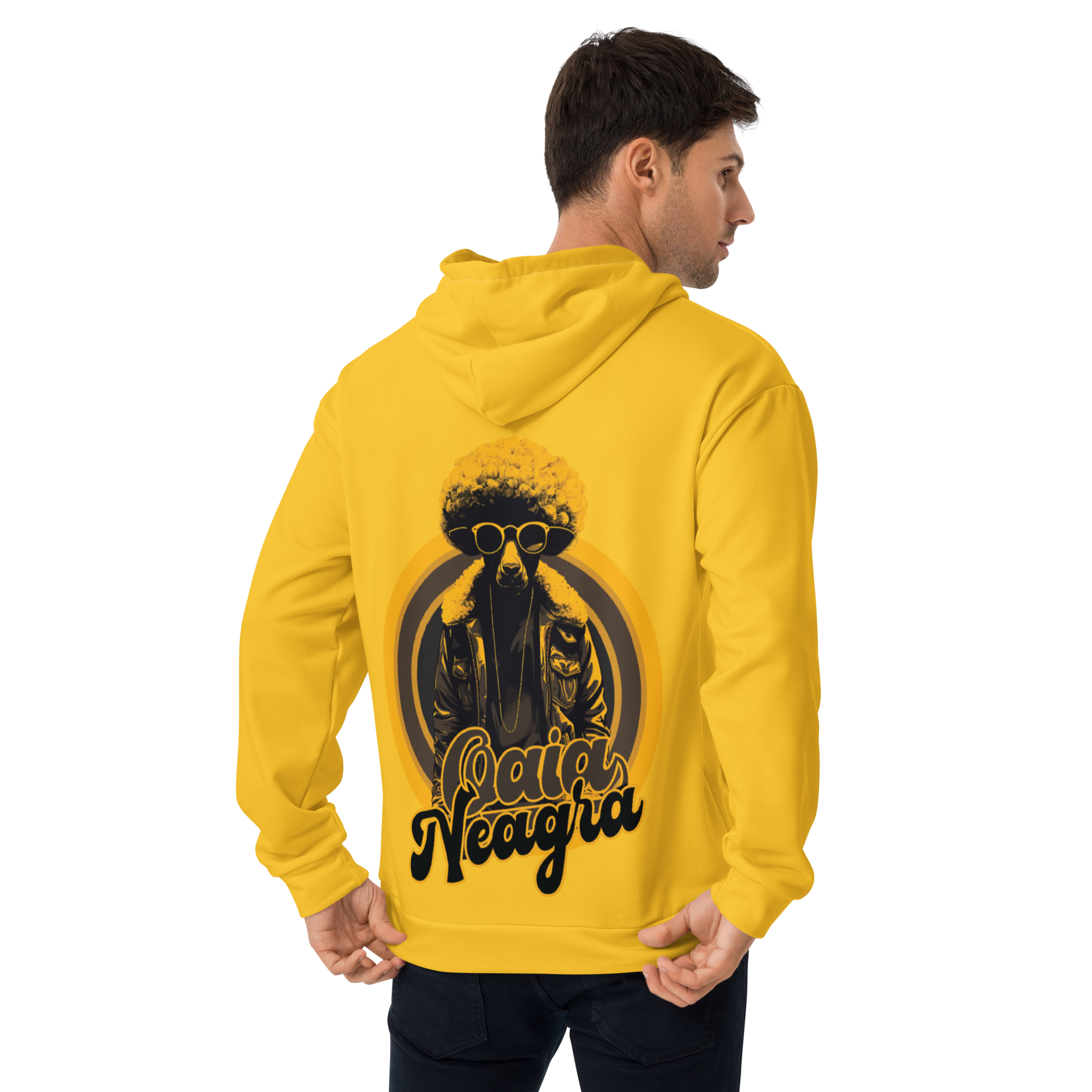 Hanorac Galben - Retro Sheep