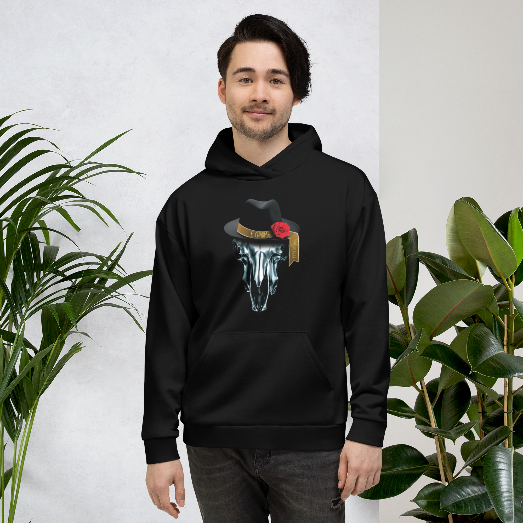 Hanorac Negru - Metalic Skull