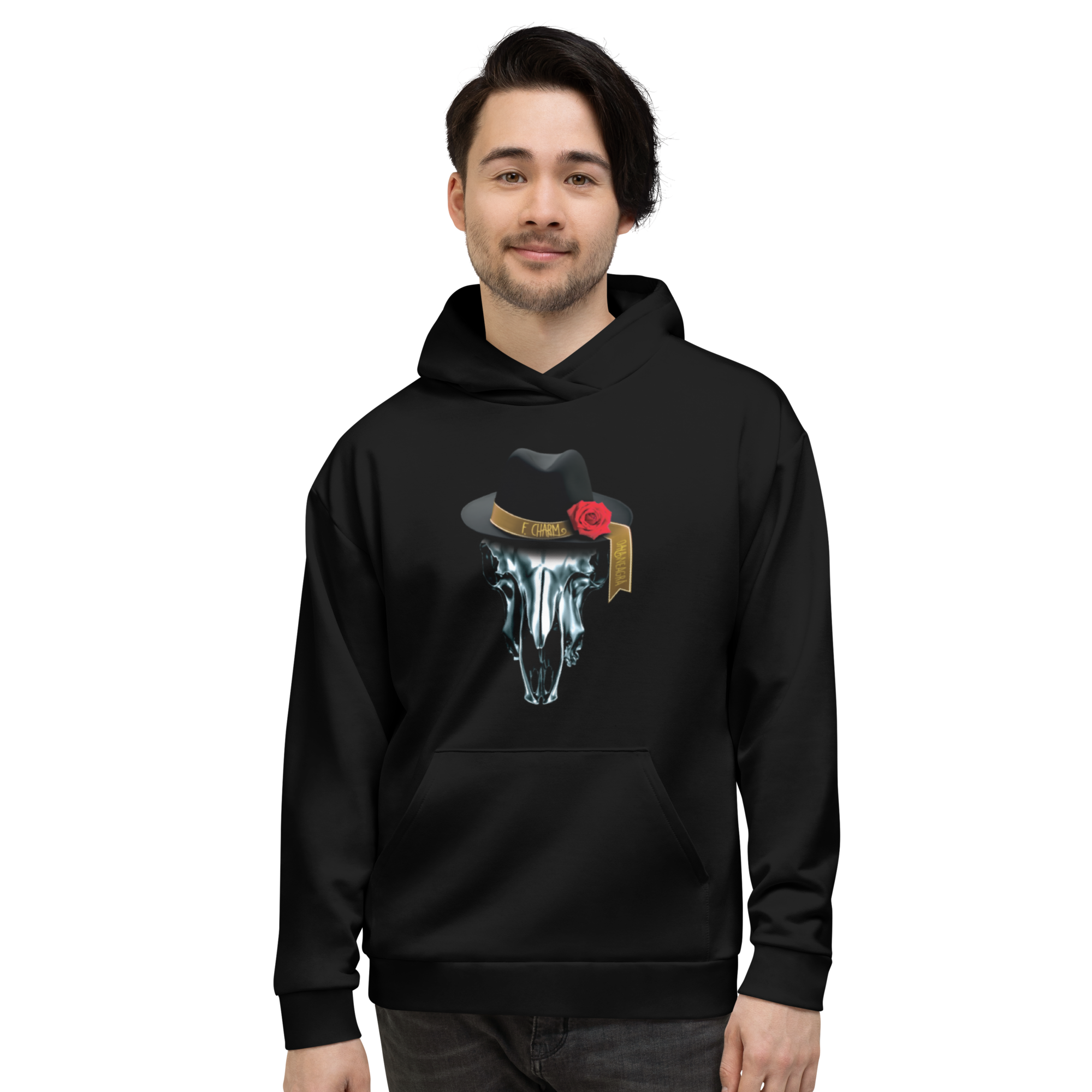 Hanorac Negru - Metalic Skull
