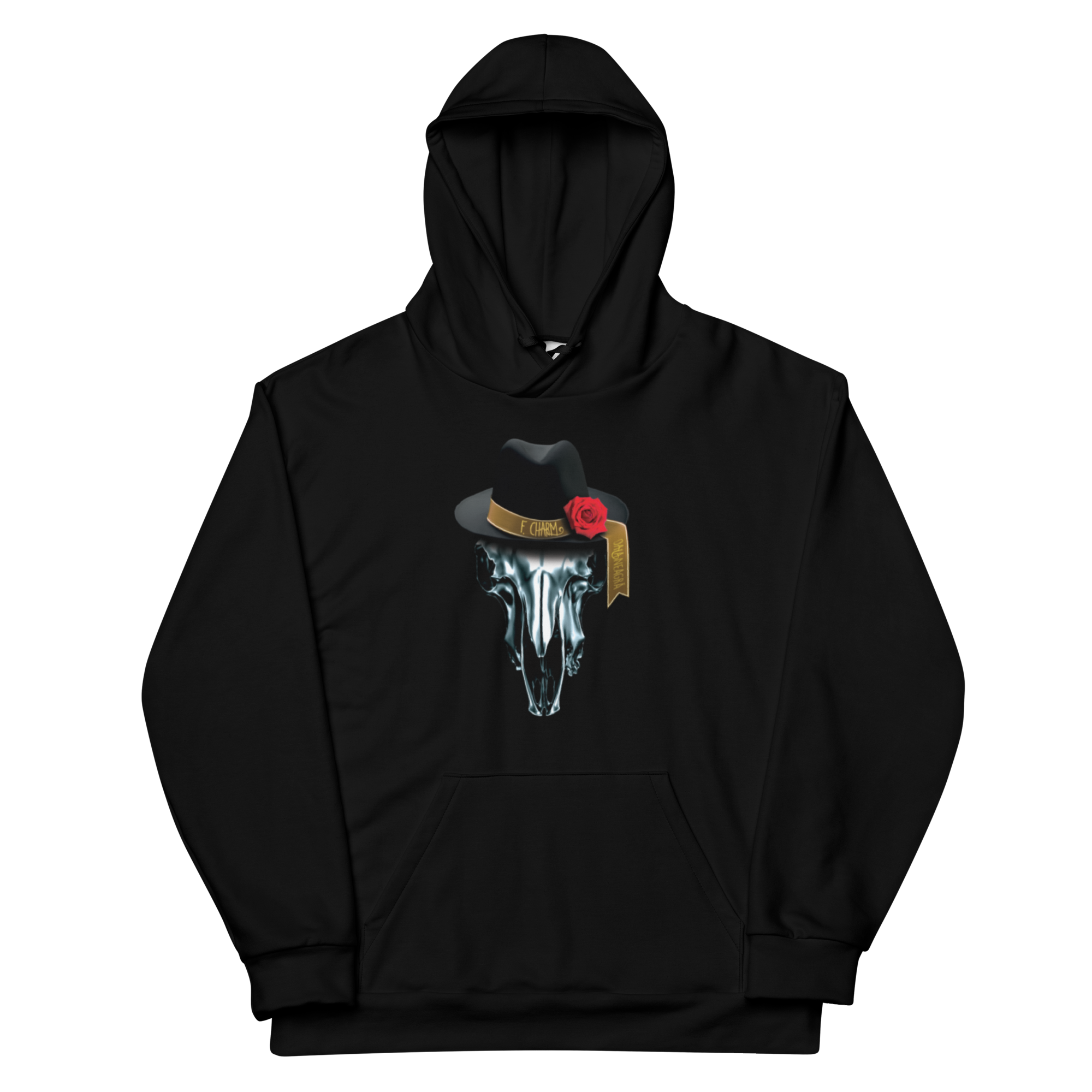 Hanorac Negru - Metalic Skull