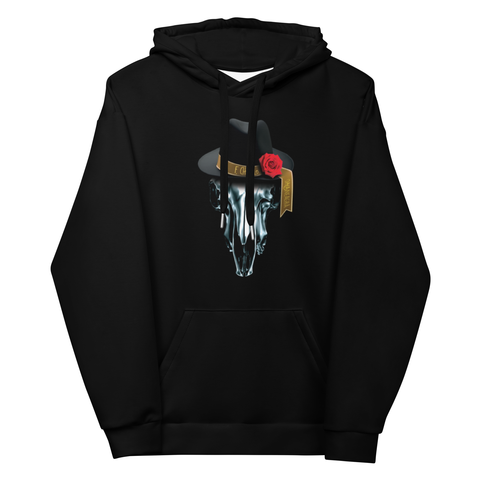 Hanorac Negru - Metalic Skull