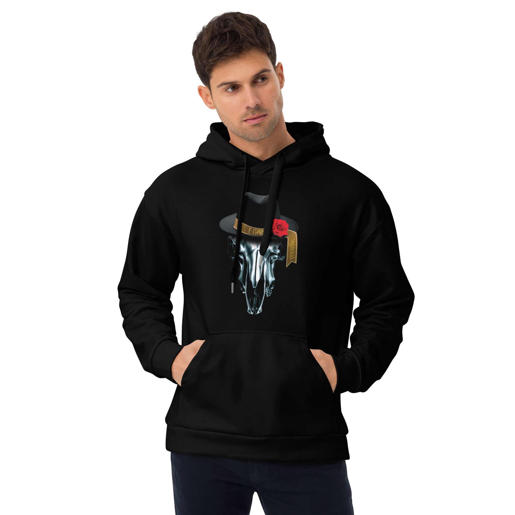 Hanorac Negru - Metalic Skull