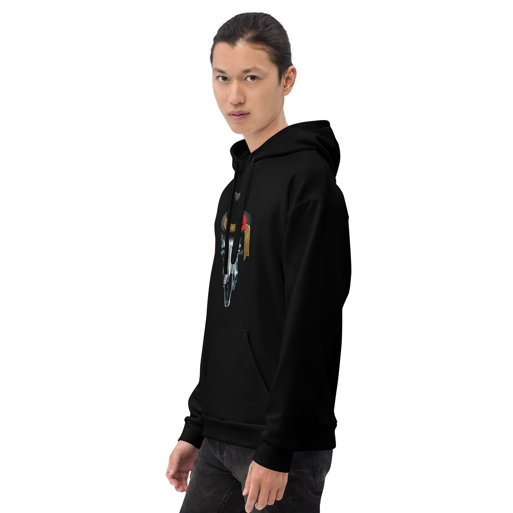 Hanorac Negru - Metalic Skull