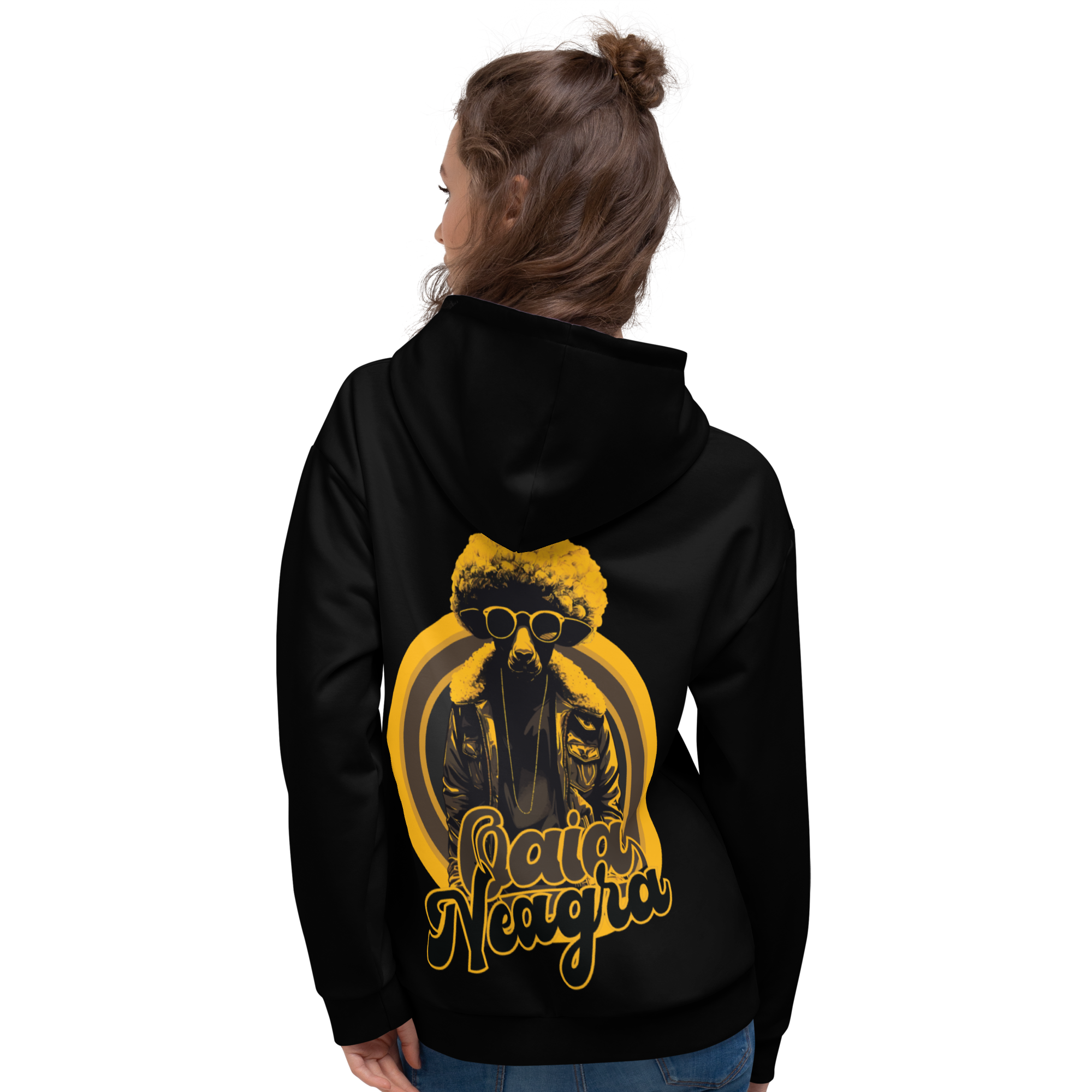 Hanorac Negru - Retro Sheep