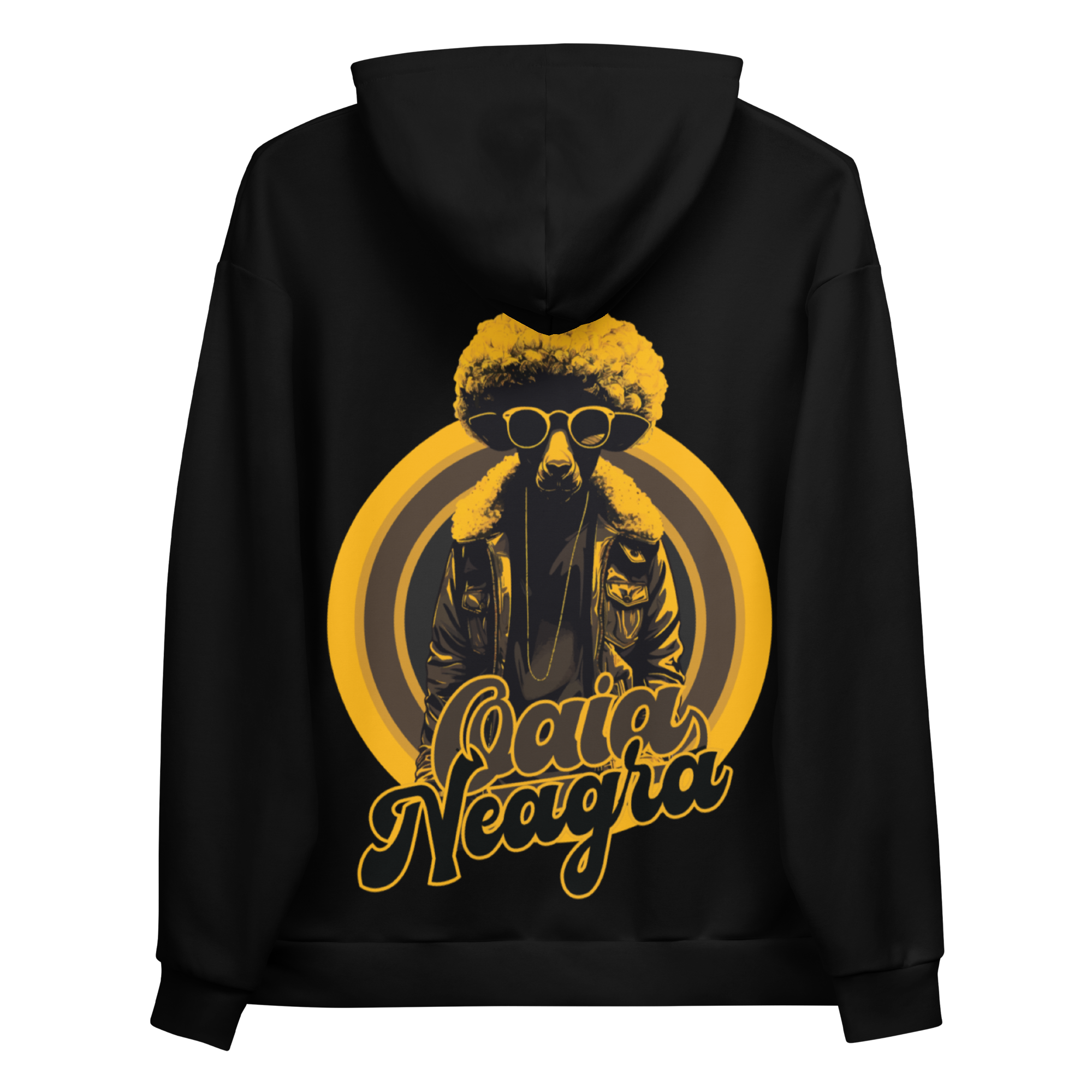Hanorac Negru - Retro Sheep