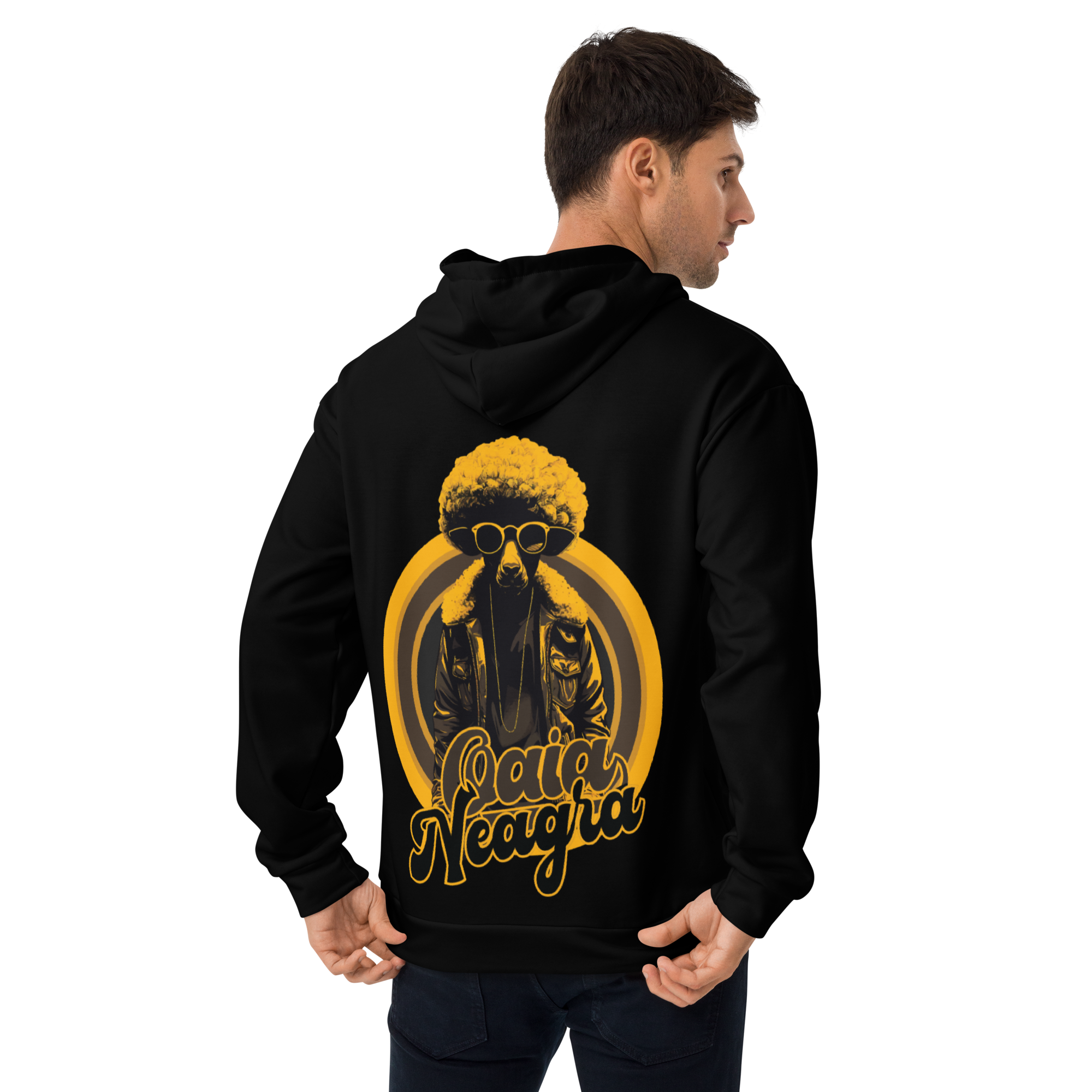 Hanorac Negru - Retro Sheep