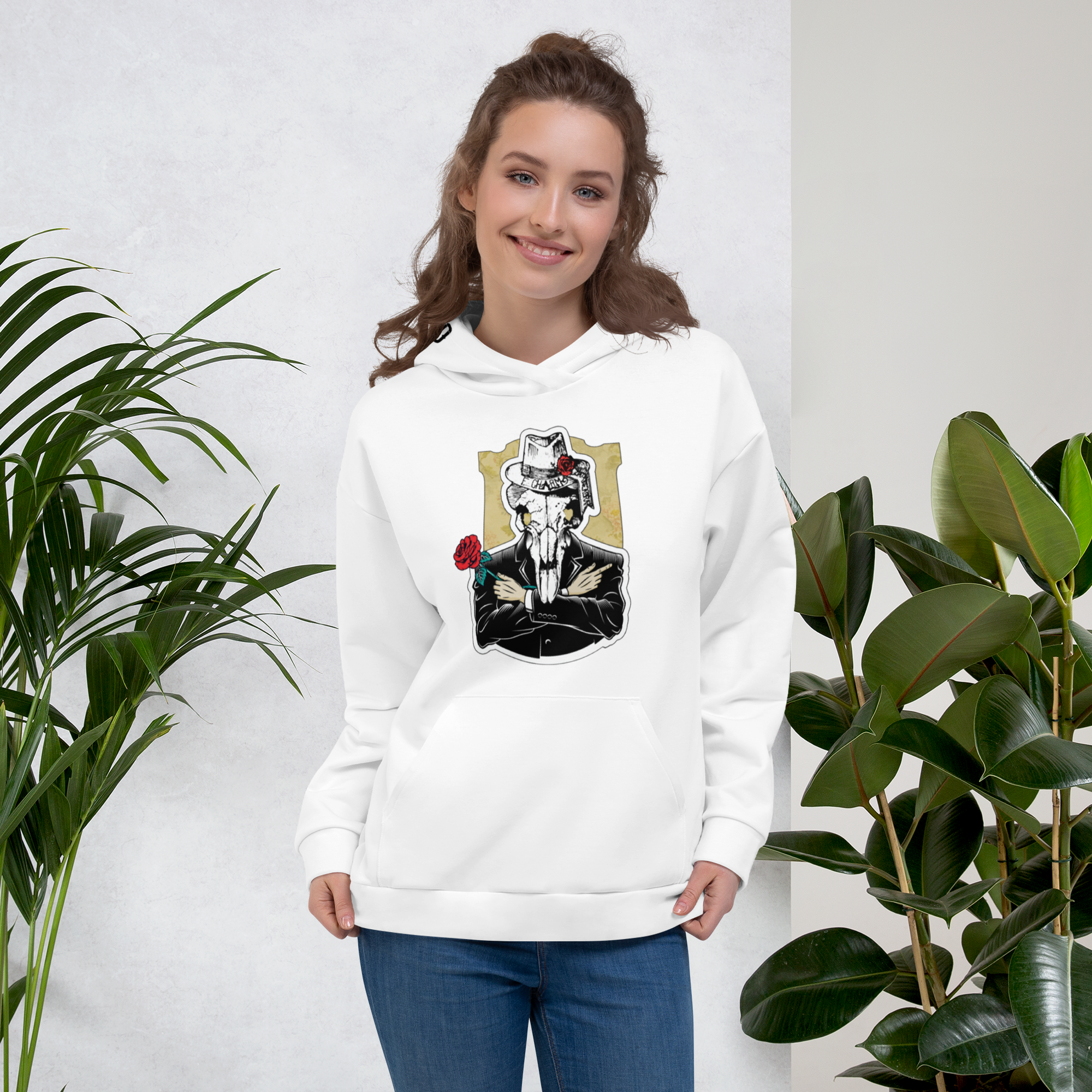 Hanorac Alb - Vintage