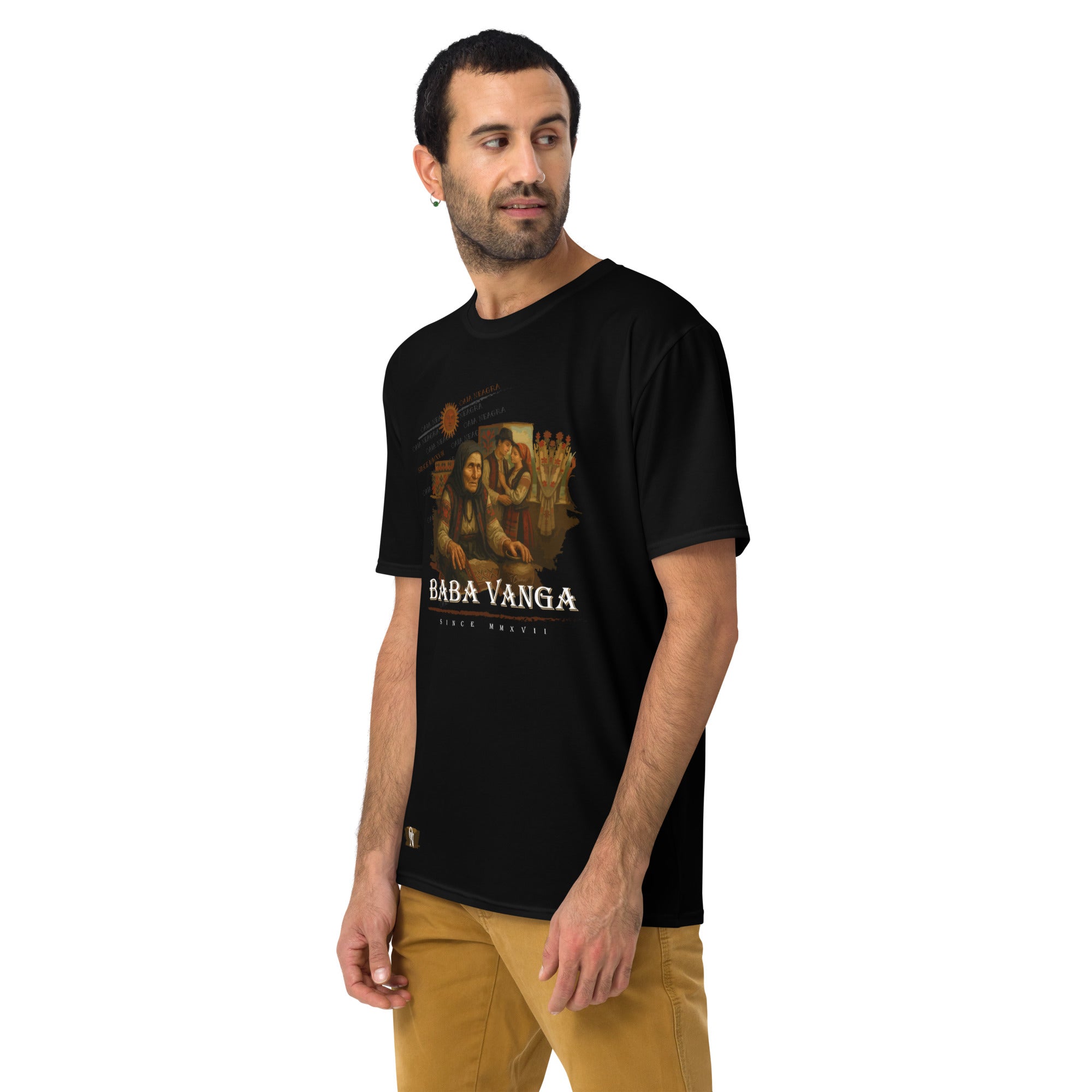 Tricou Oversize Negru - Baba Vanga