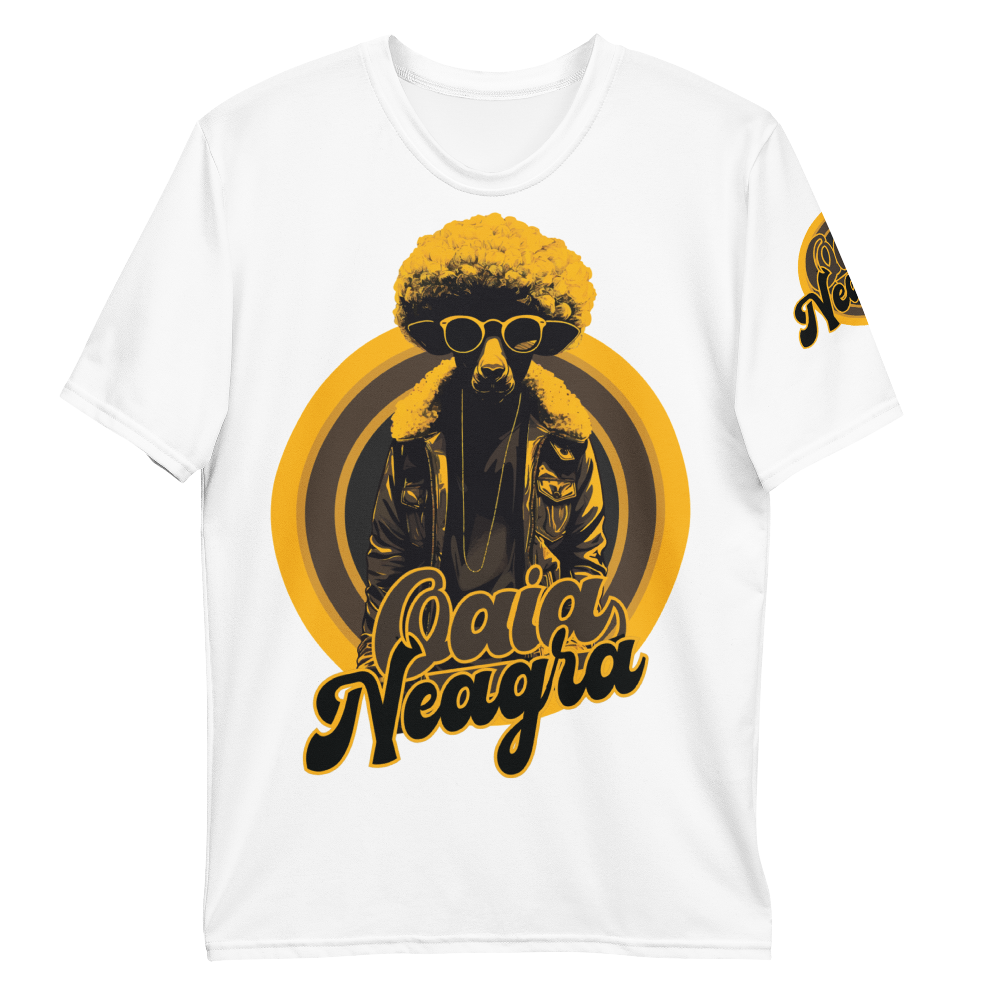 Tricou Alb - Retro Sheep
