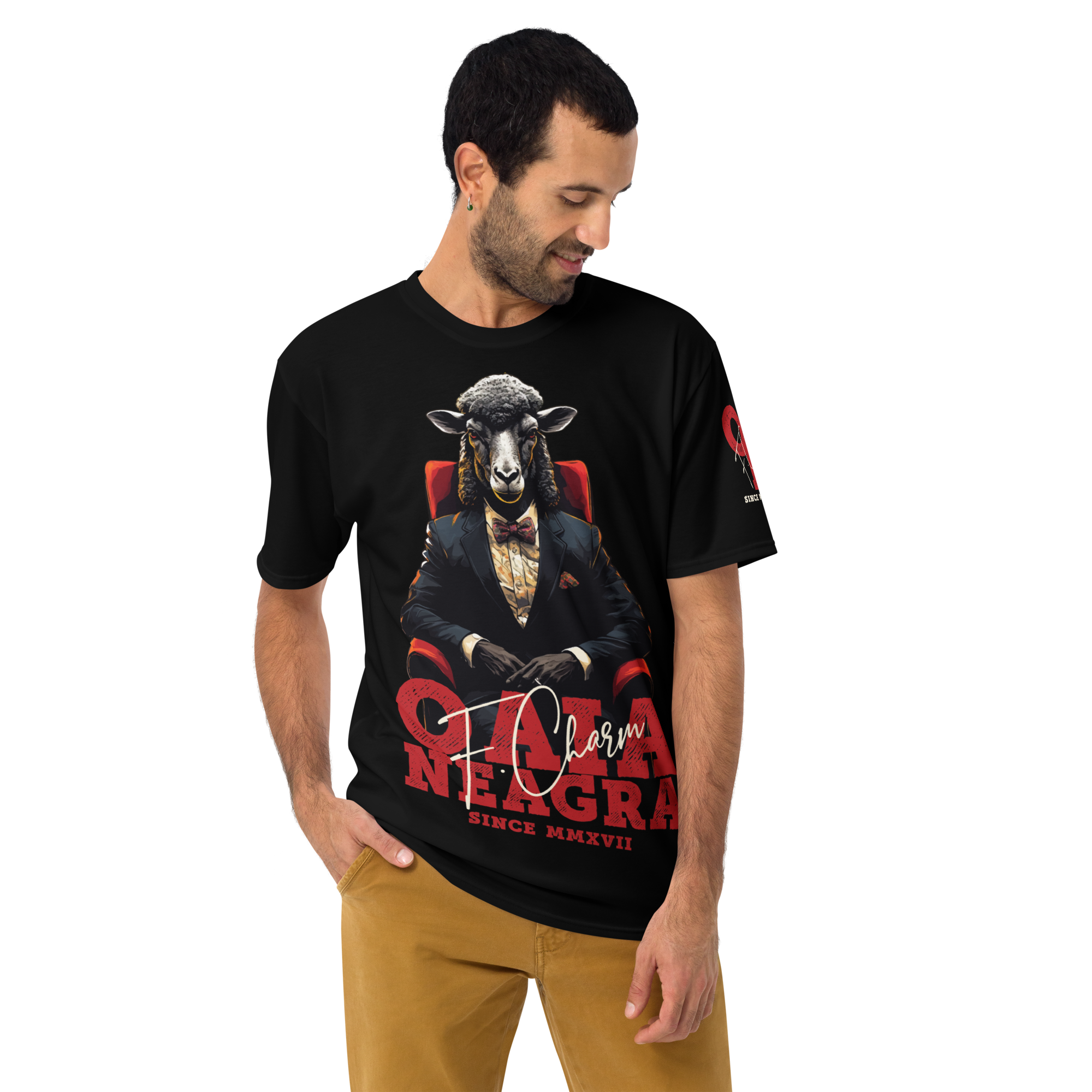 Tricou Negru - Elegant Sheep