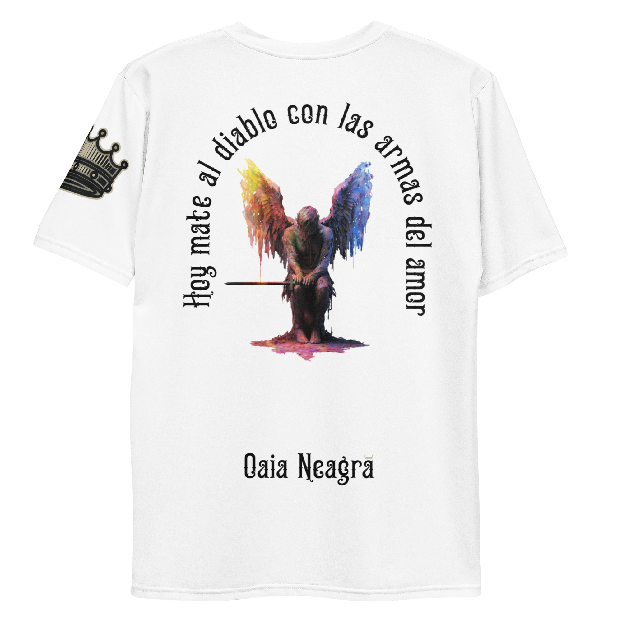 Tricou Alb - Azi l-am omorat pe diavol