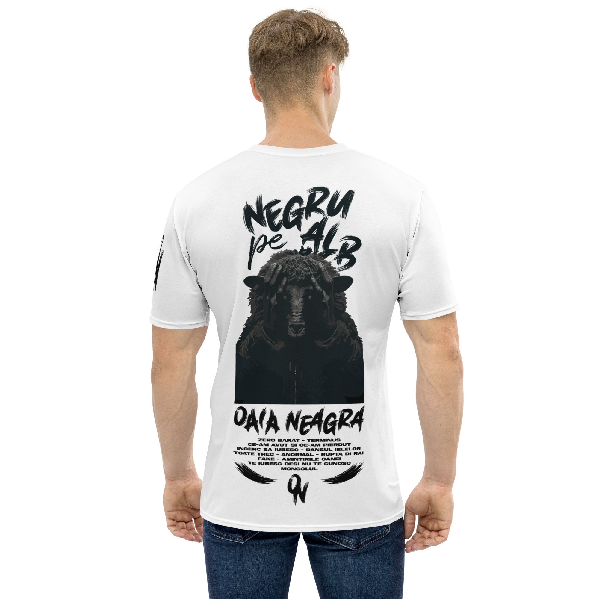 Tricou - Negru pe Alb 7th Album