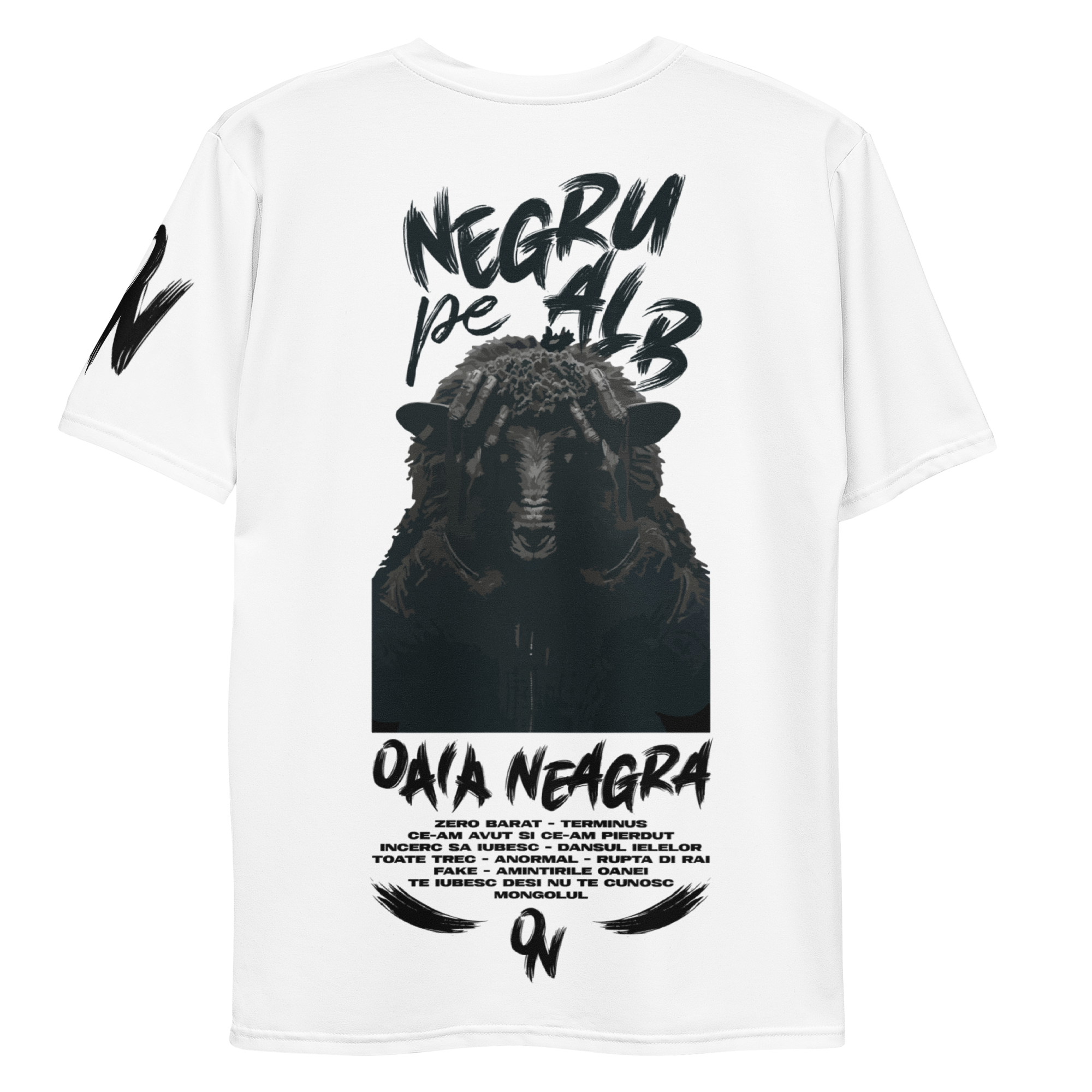 Tricou - Negru pe Alb 7th Album