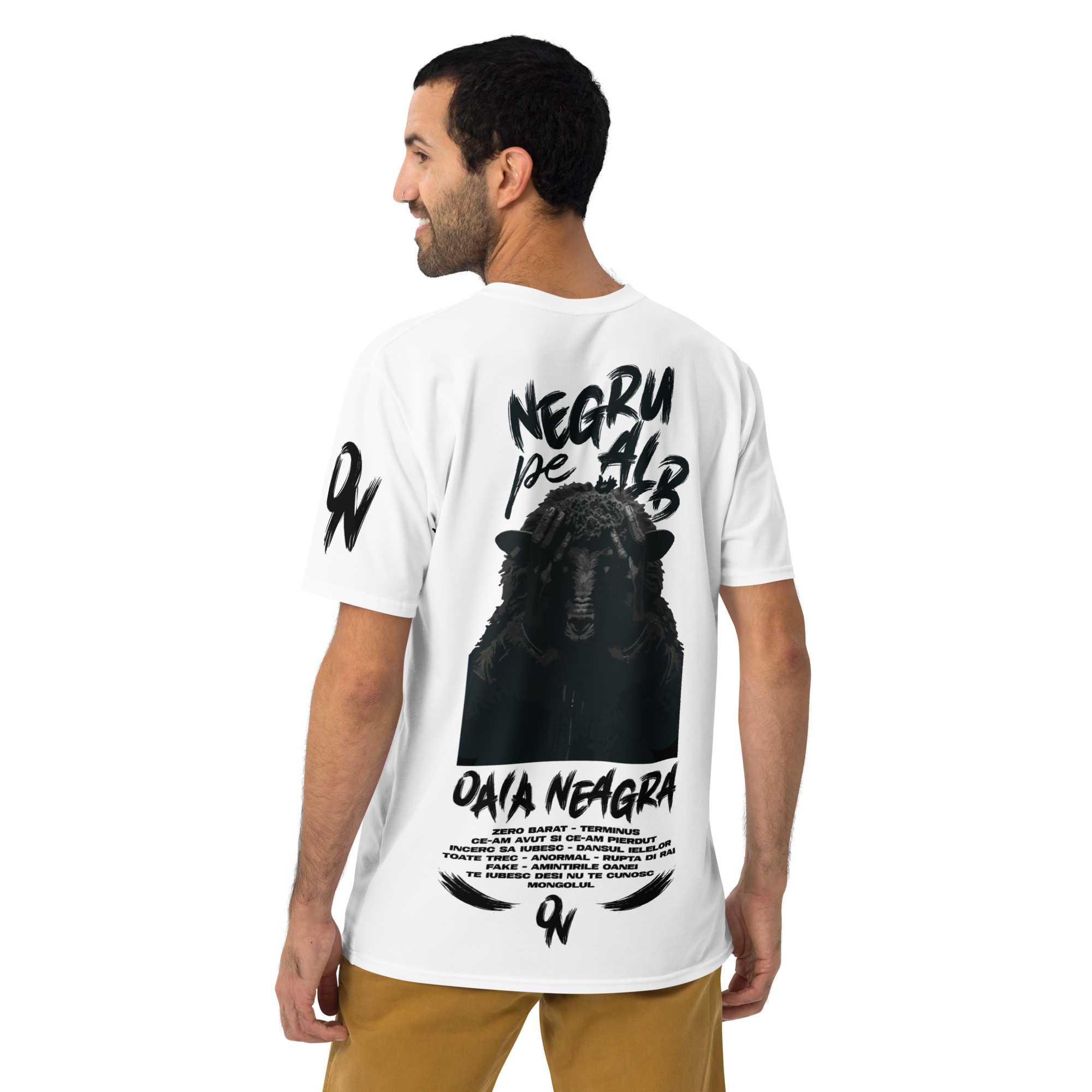 Tricou - Negru pe Alb 7th Album