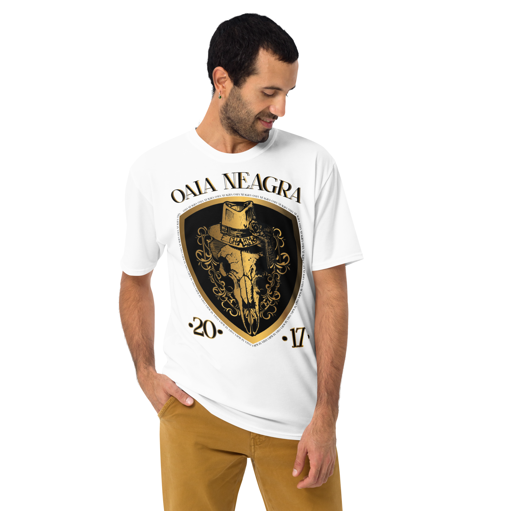Tricou Alb - Gold