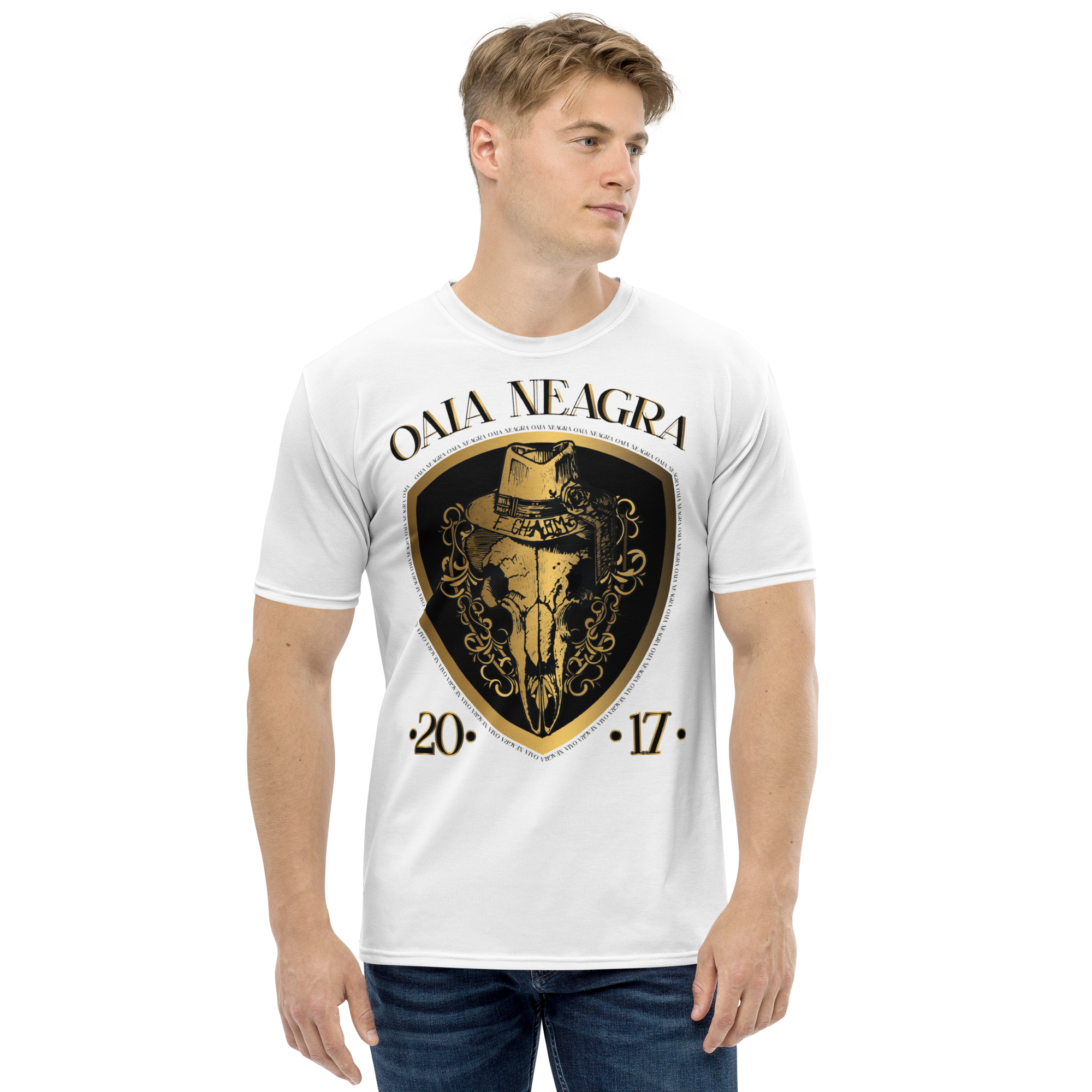 Tricou Alb - Gold
