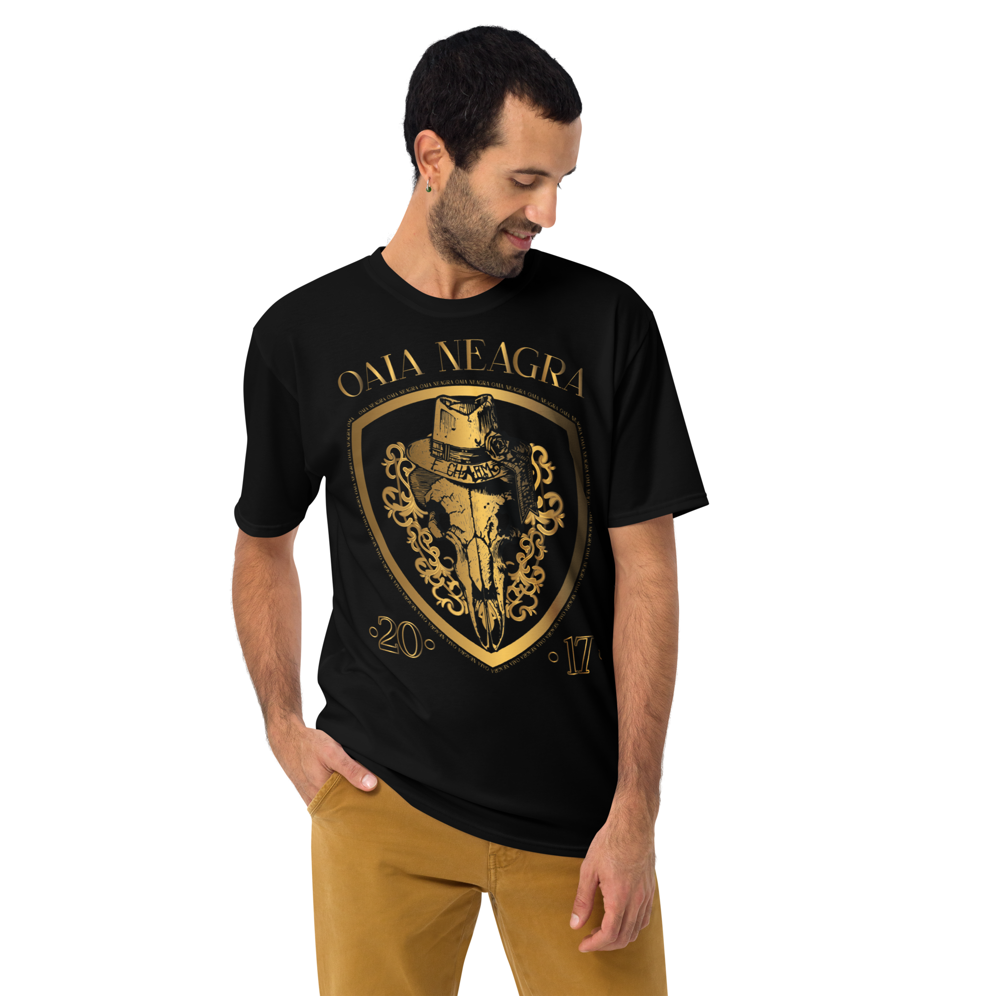 Tricou Negru - Gold