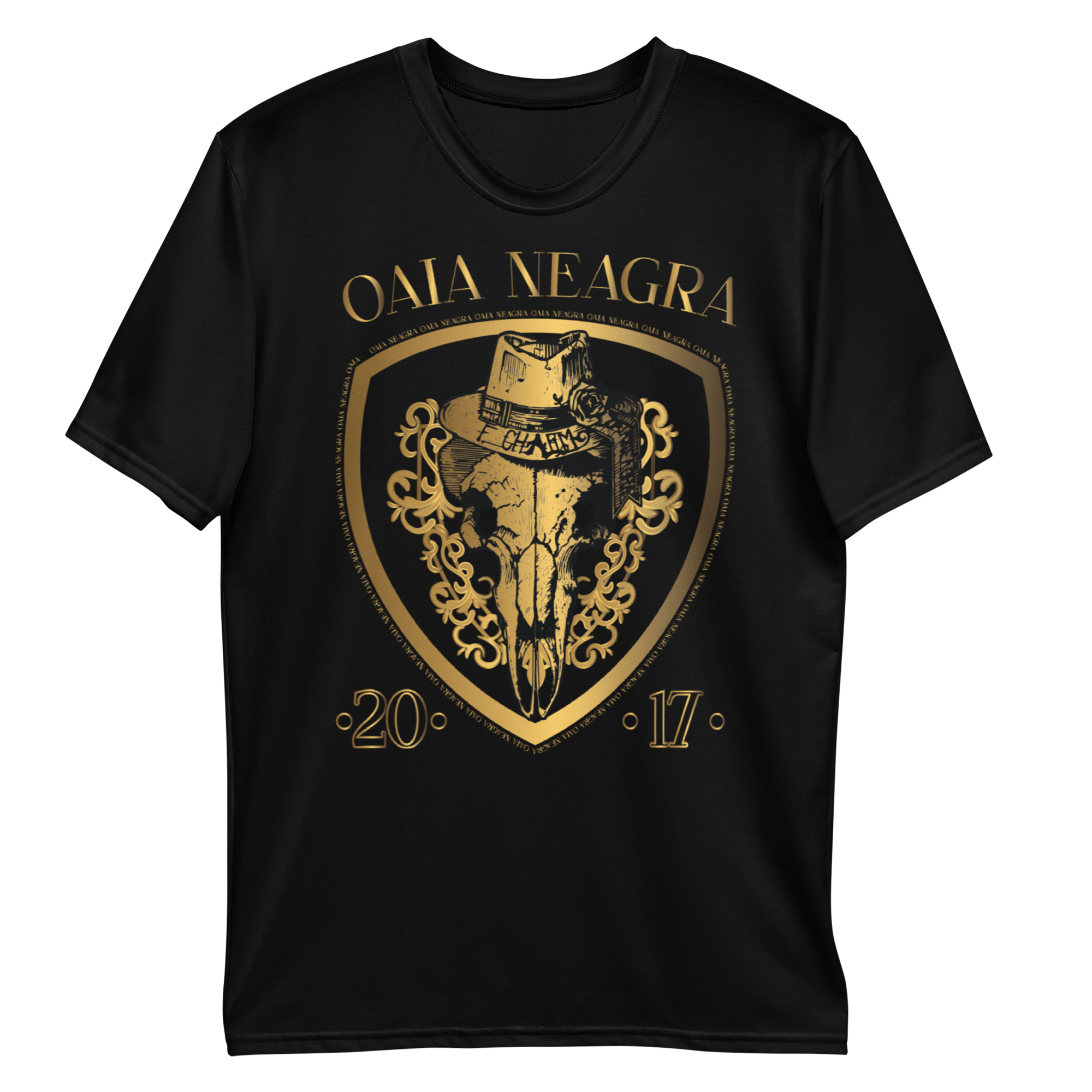 Tricou Negru - Gold