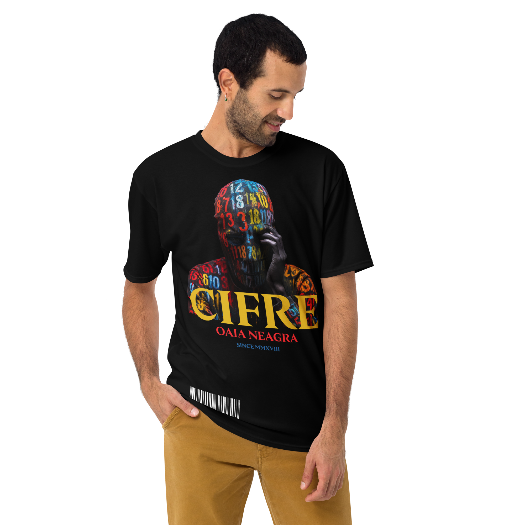 Tricou Negru - Cifre