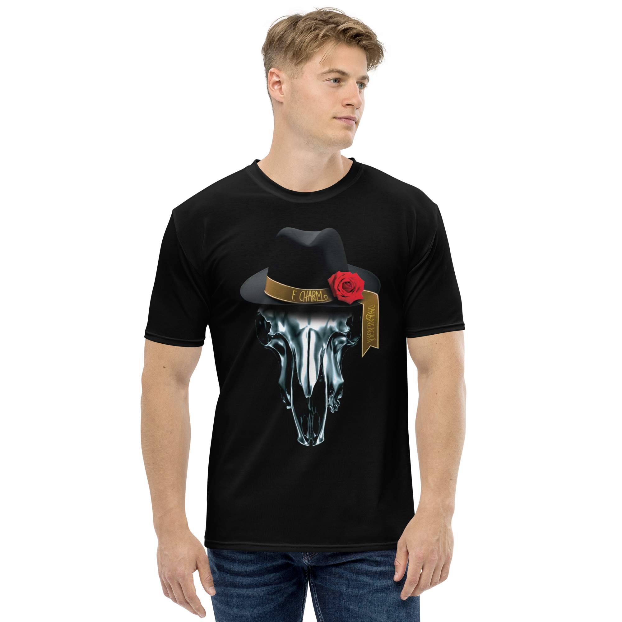 Tricou Negru - Metalic Skull