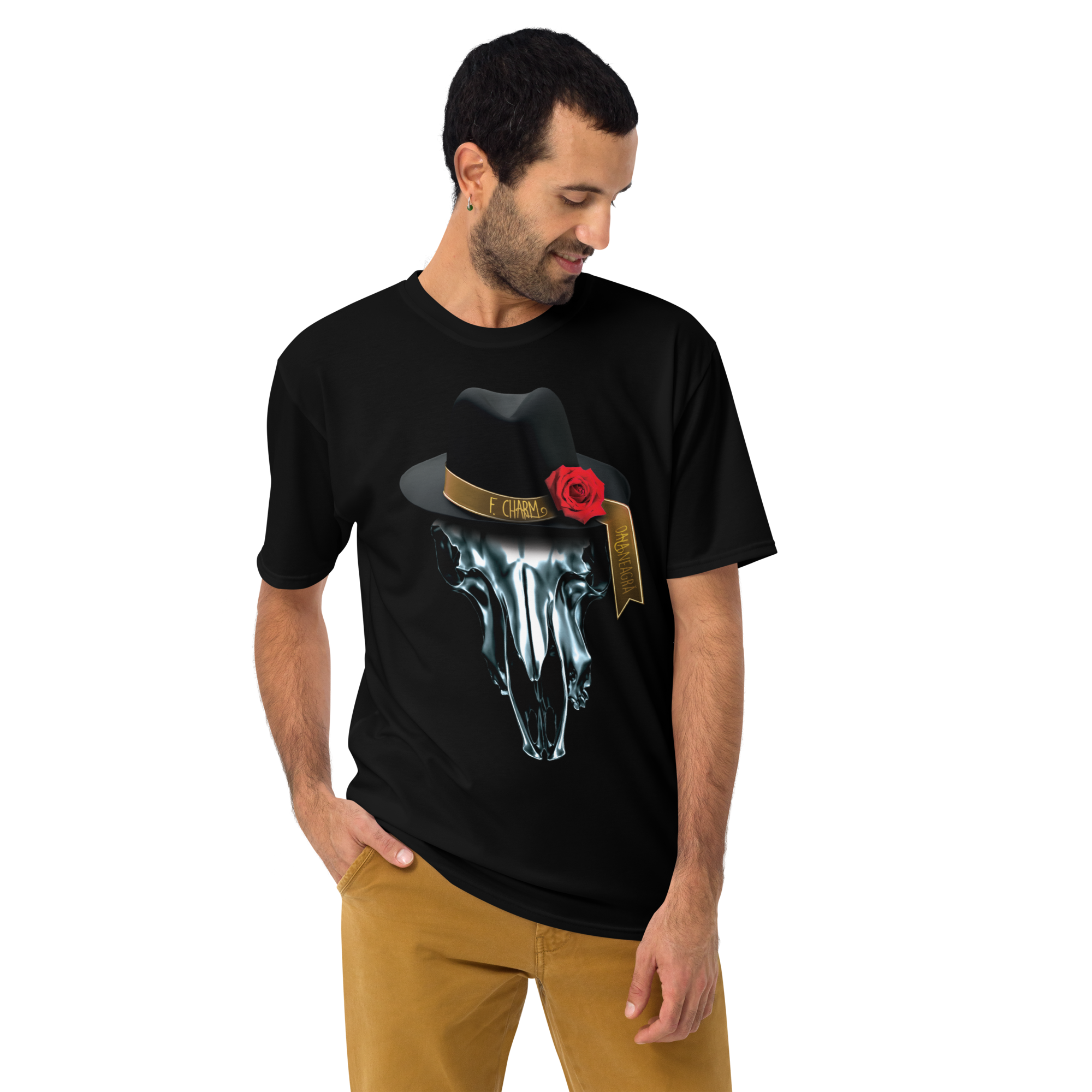 Tricou Negru - Metalic Skull