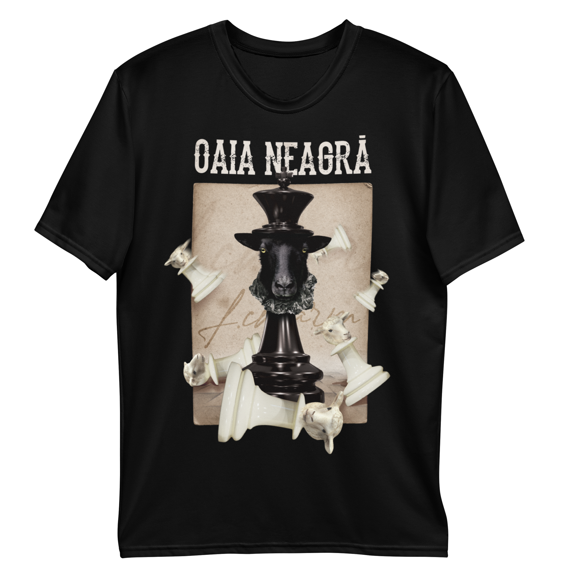 Tricou Negru - Sah