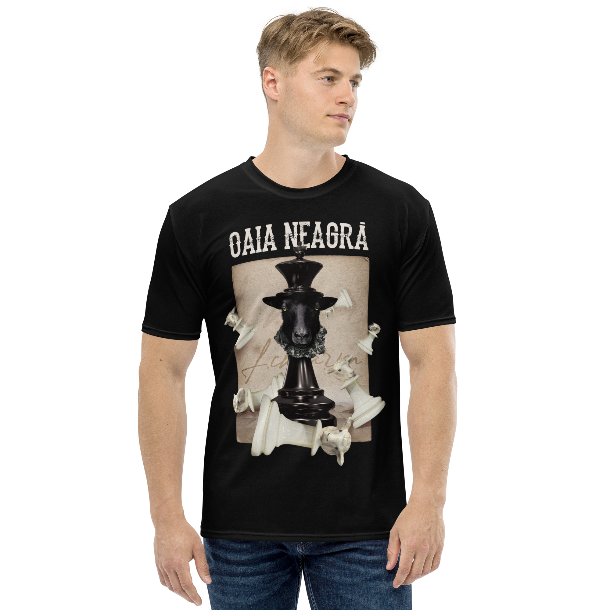 Tricou Negru - Sah