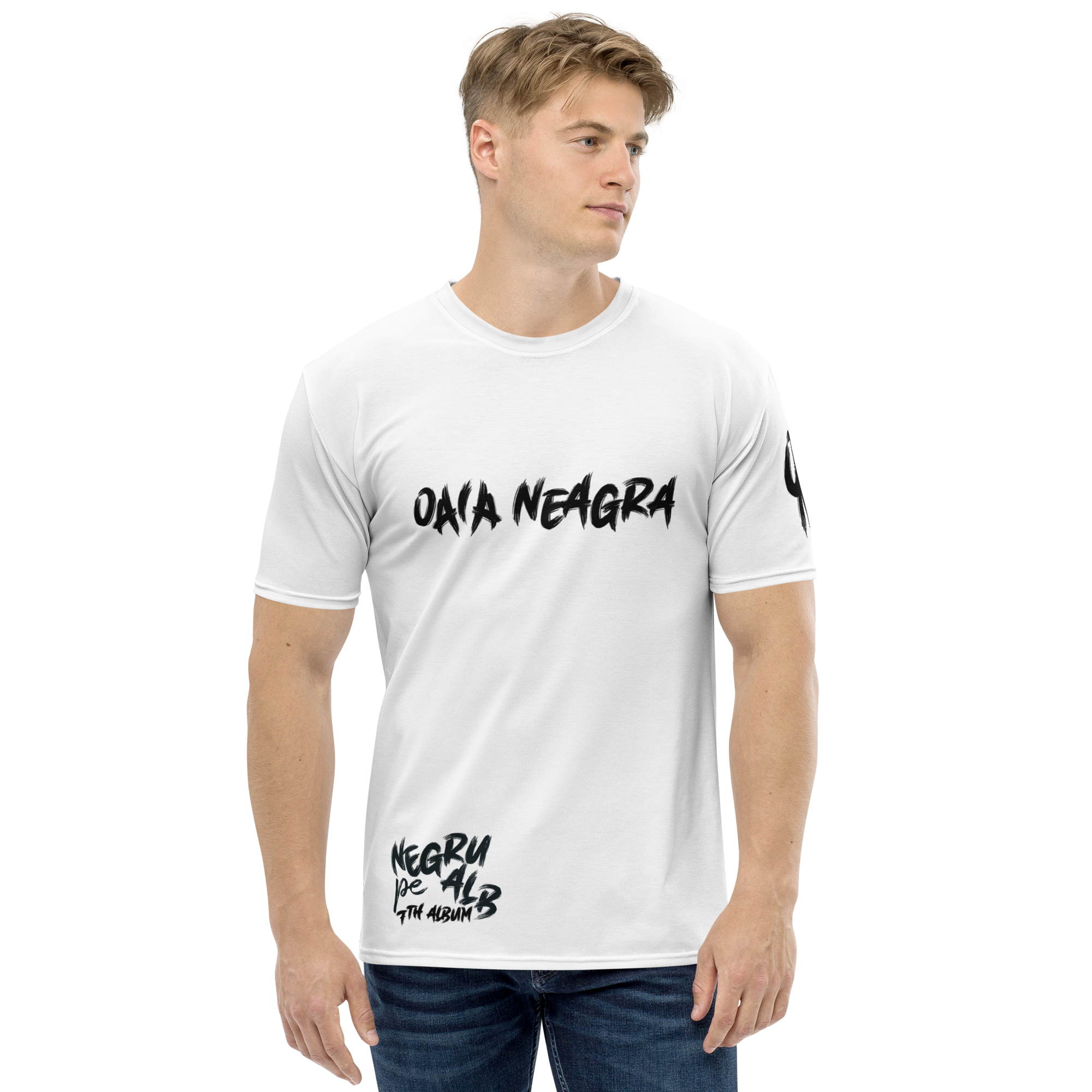 Tricou - Negru pe Alb 7th Album