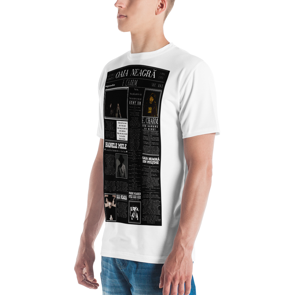 Tricou Alb - Newspaper