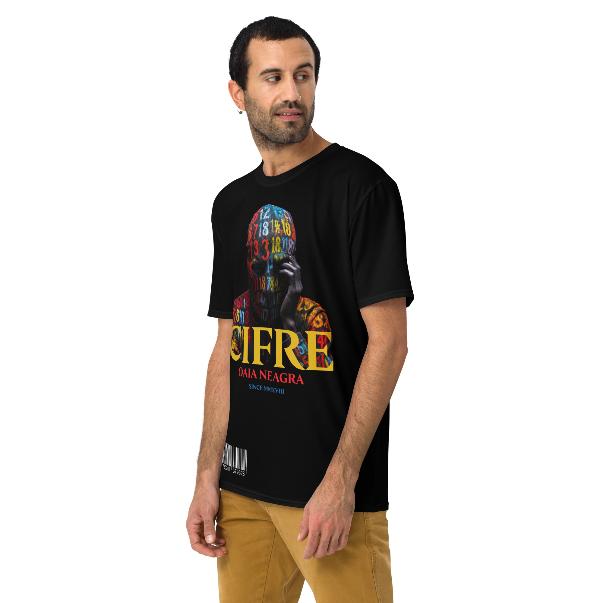 Tricou Negru - Cifre