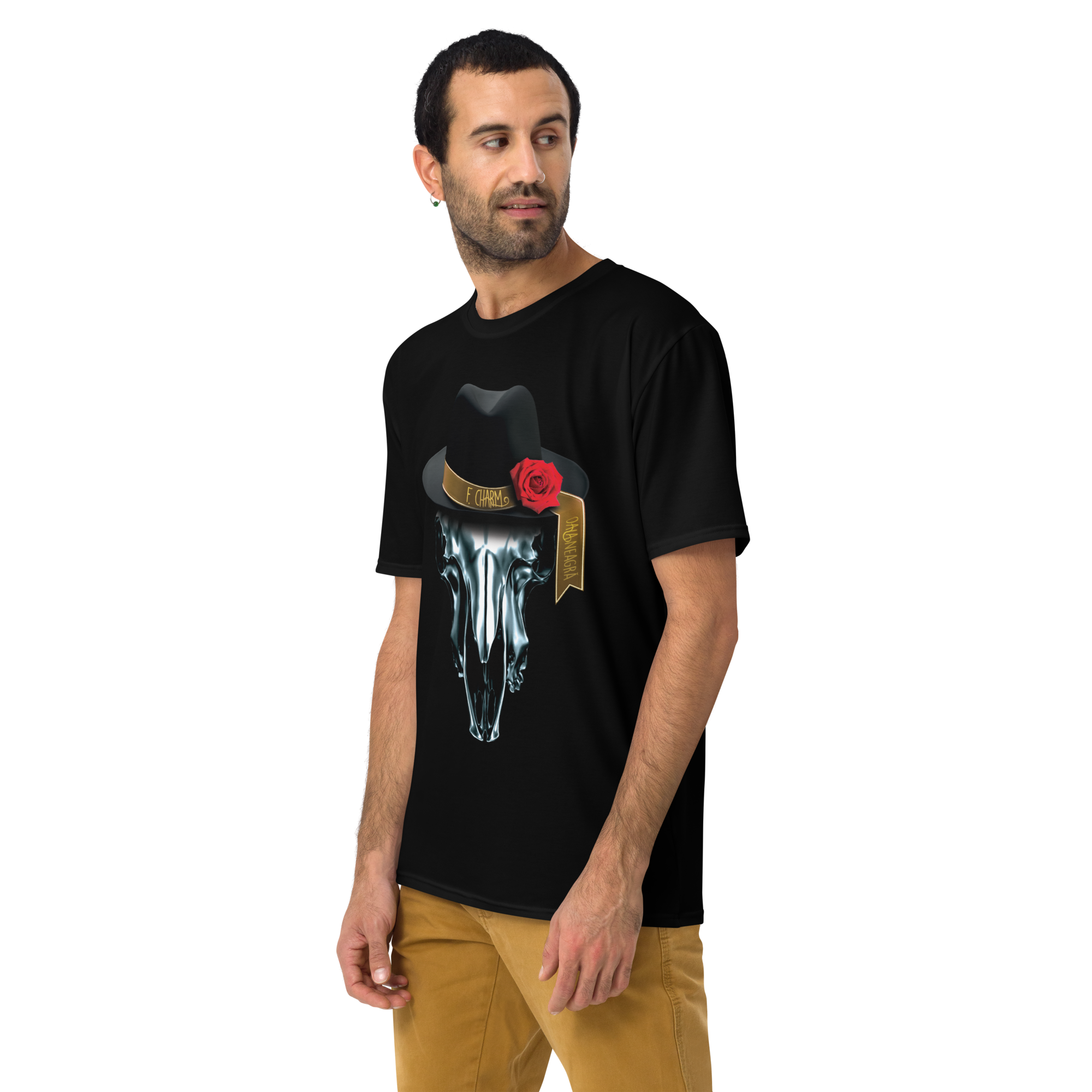 Tricou Negru - Metalic Skull