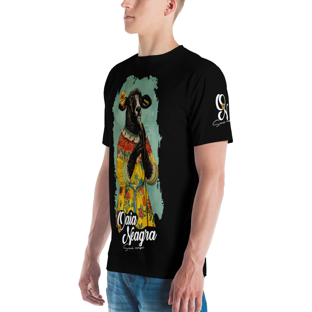 Tricou Negru - Sheep on the mic