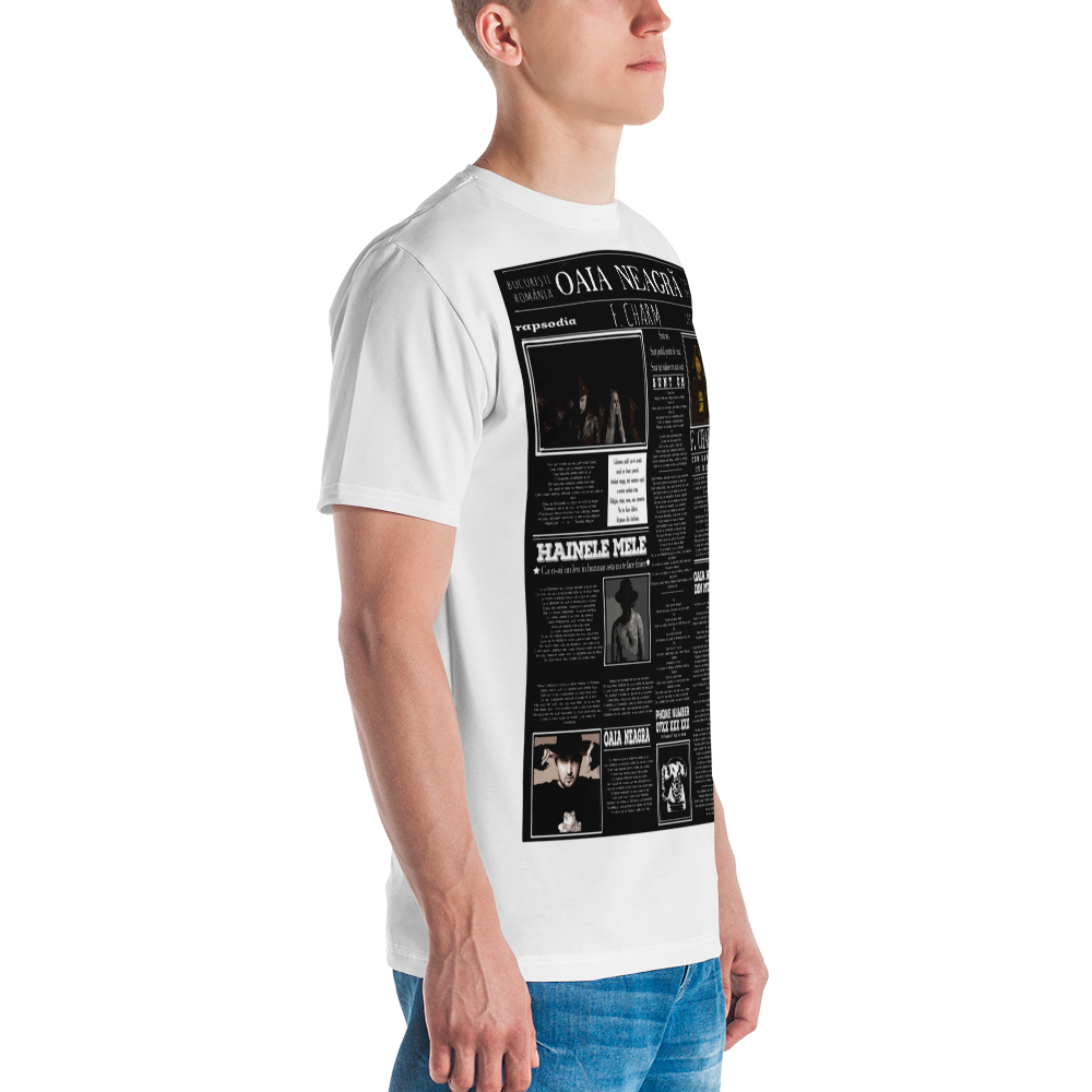 Tricou Alb - Newspaper