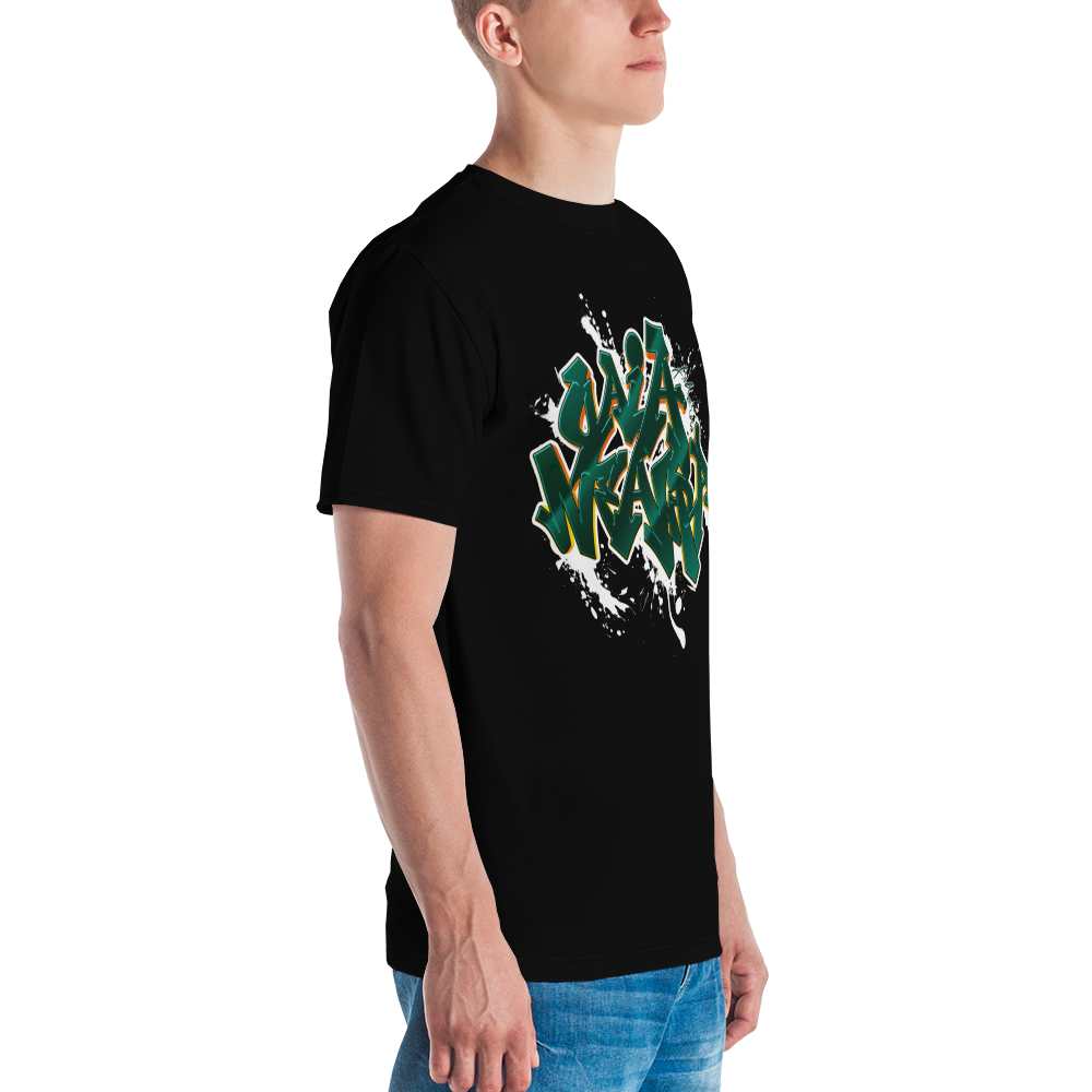 Tricou Negru - Graffiti Green