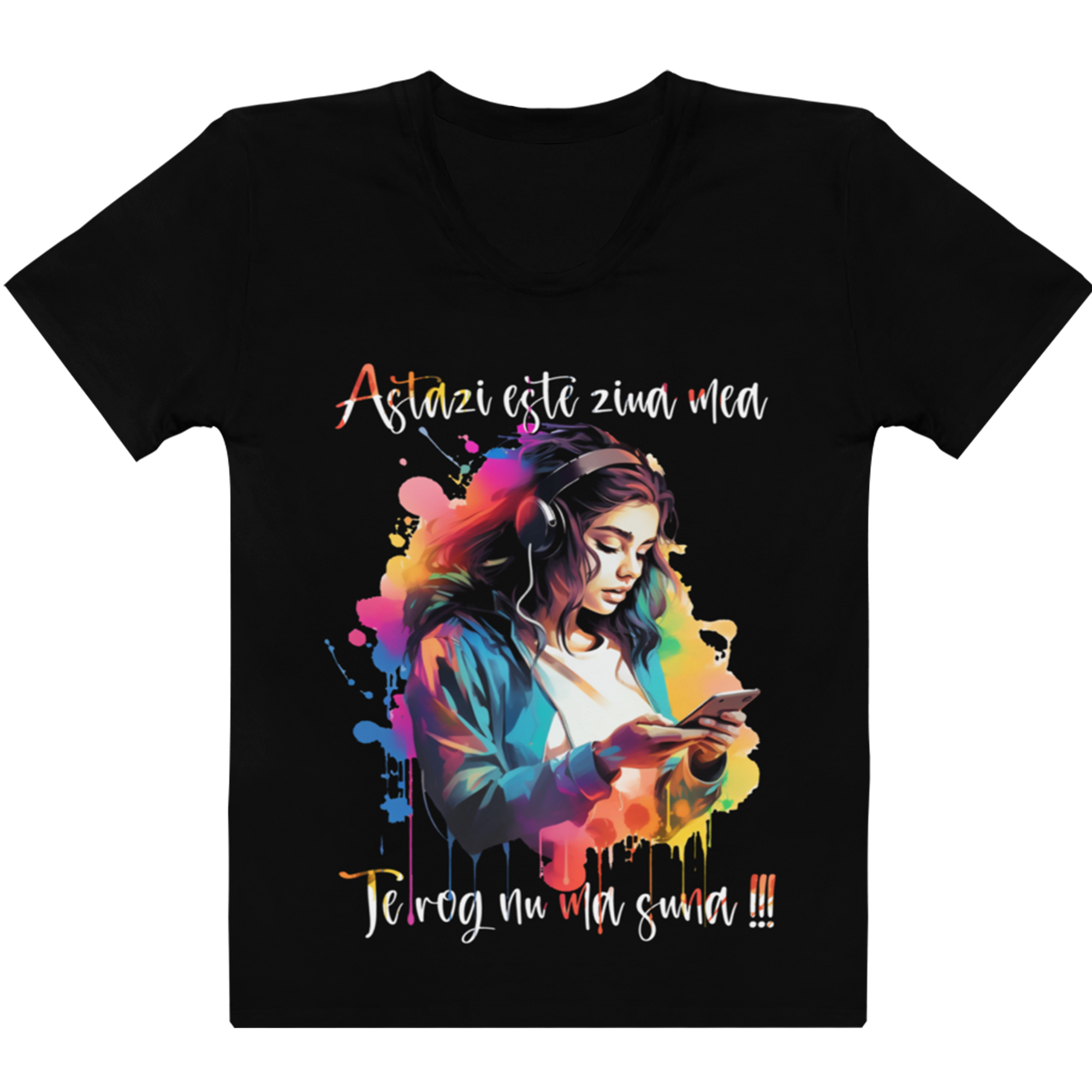 Tricou Negru - Astazi este ziua mea