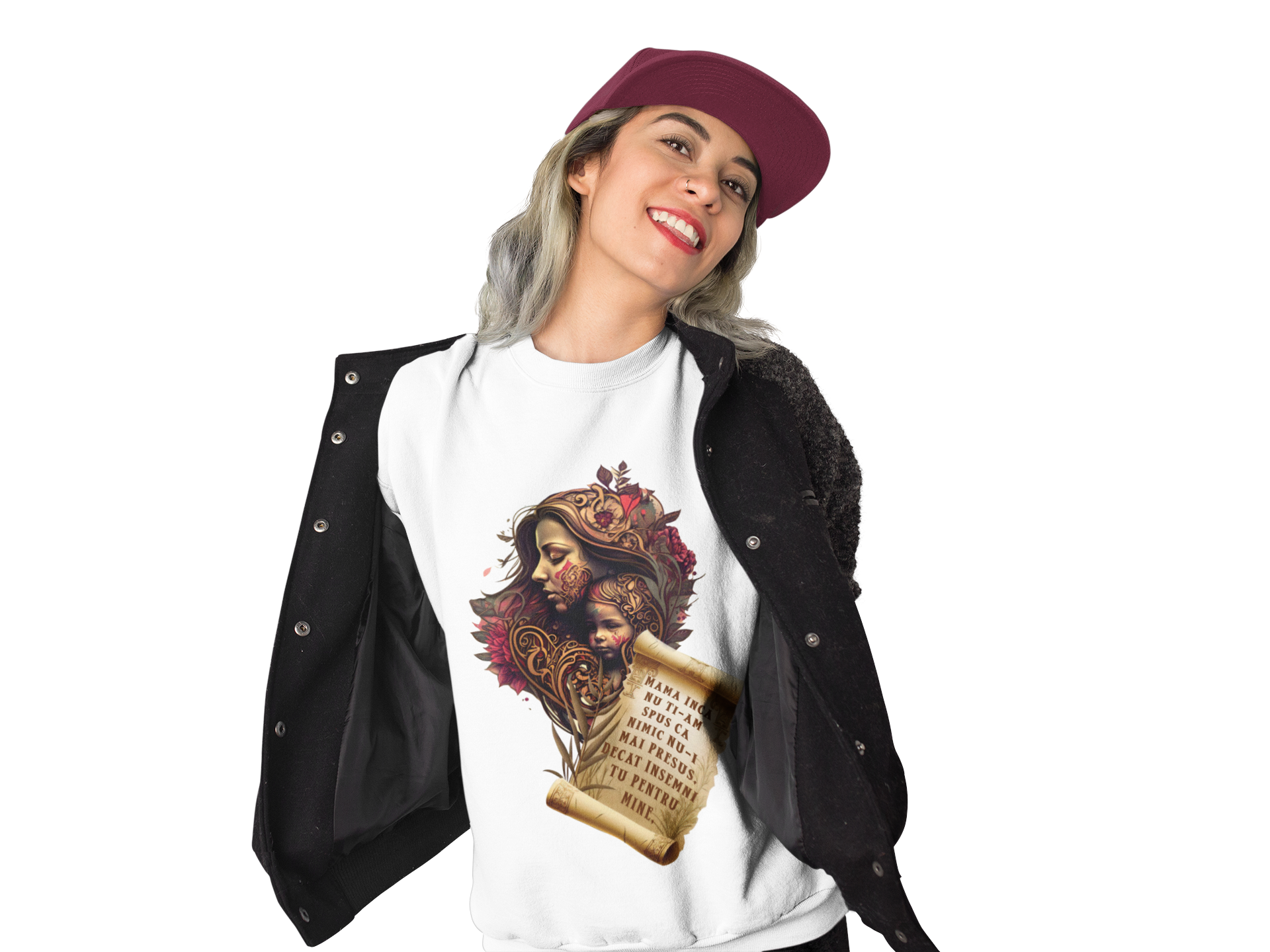 Tricou Alb - Mama