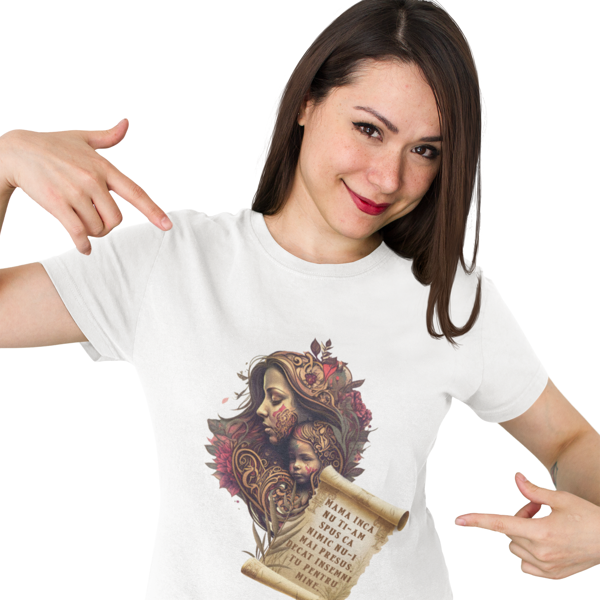 Tricou Alb - Mama