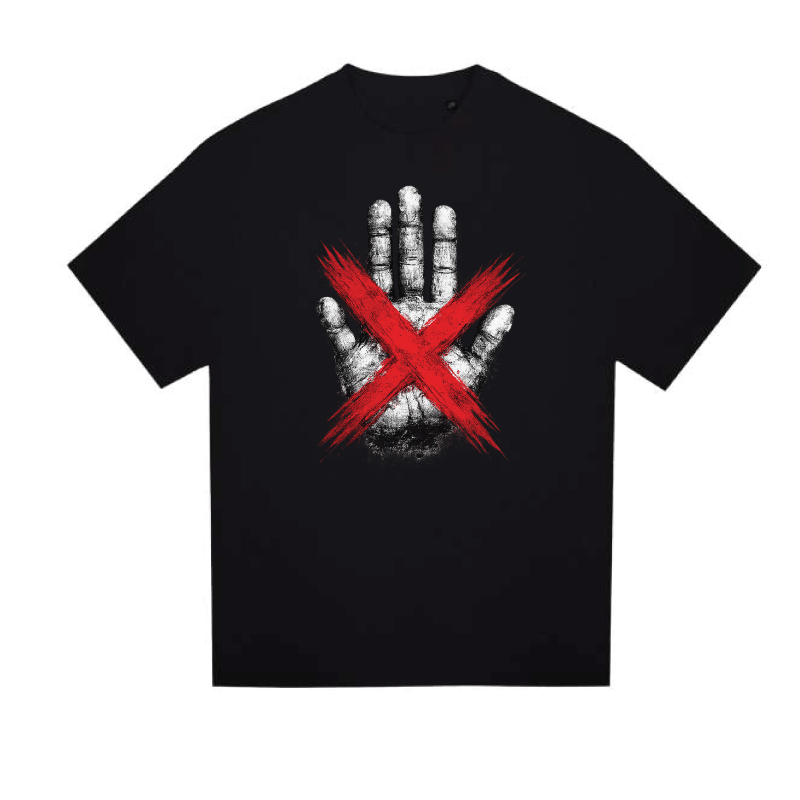 Tricou Oversize Negru PREMIUM - Nu Cu Palma